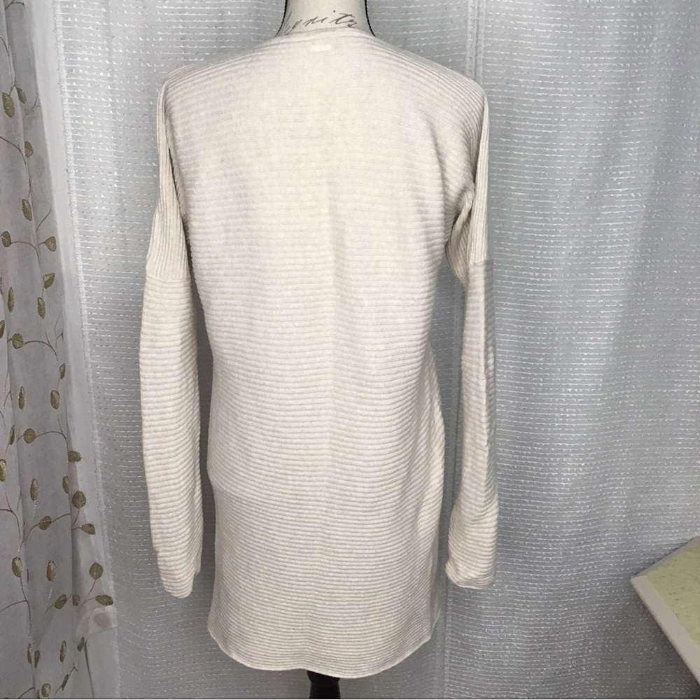Project V Neck Ribbed Pullover Cotton Sweater - Picture 3 of 7